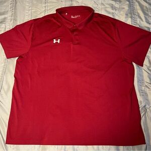 Under Armor / Golf Shirt / 4XL / Polo / Red / Maroon